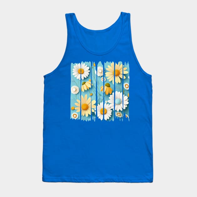 Wildflower Daisies Tank Top by vladocar